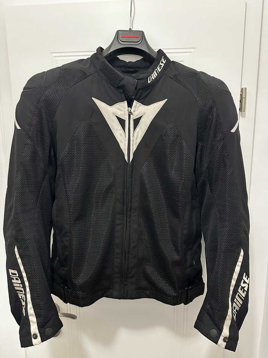 Geacă moto Dainese vară ventilată, protecții + protecție spate, mărimea 52