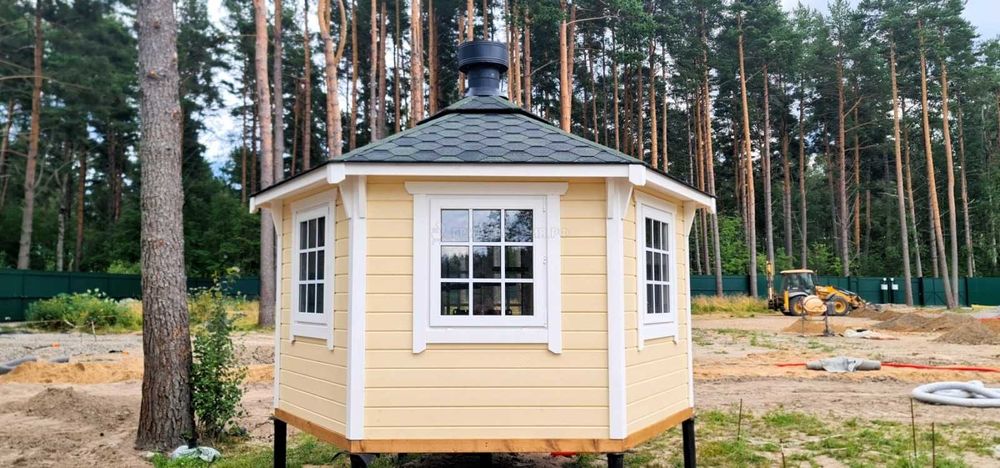 Финская беседка, гриль-домик