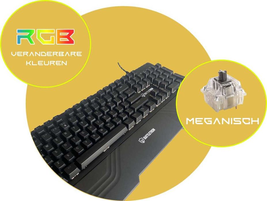 Механична геймърдска клавиатура Battletron Професионална