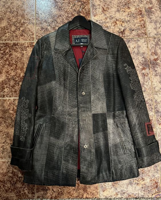 Зимно яке с естествена кожа