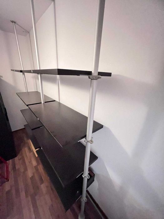 Rafturi dressing IKEA cu 8 polite late si bara umerase