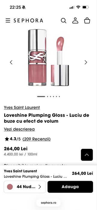Yves Saint Laurent Loveshine Plumping Gloss lipgloss Machiaj buze, noi, 100% originale, makeup ysl, lip gloss ysl, cosmetice ysl