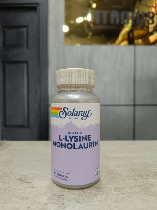 Solaray l lysine monolaurin 60 veg caps
