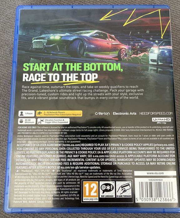 Need for speed Unbound PS5