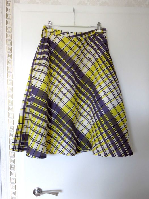 Копринена пола MSGM, миди дължина, S - M