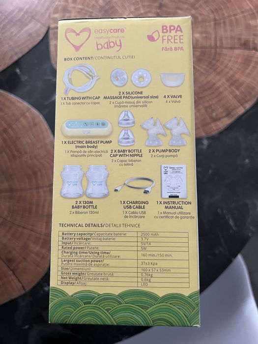 Pompa de san dubla, electrica 3 in 1, noua