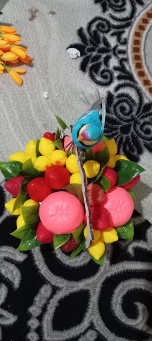 Sovunli meva buket qo'l mehnati