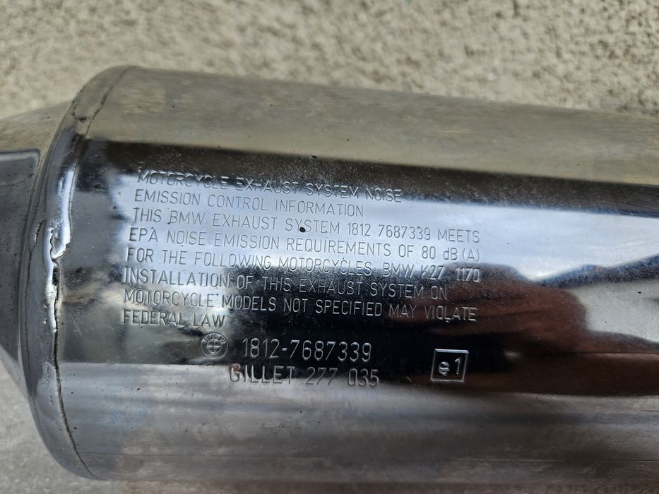 Toba/evacuare/esapament originala BMW r1200r k27 din 2007 atv can-am