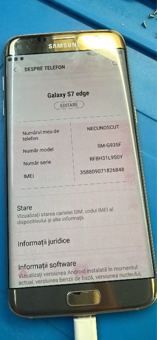 Vand / Samsung  S7  Edge. Gold , impecabil