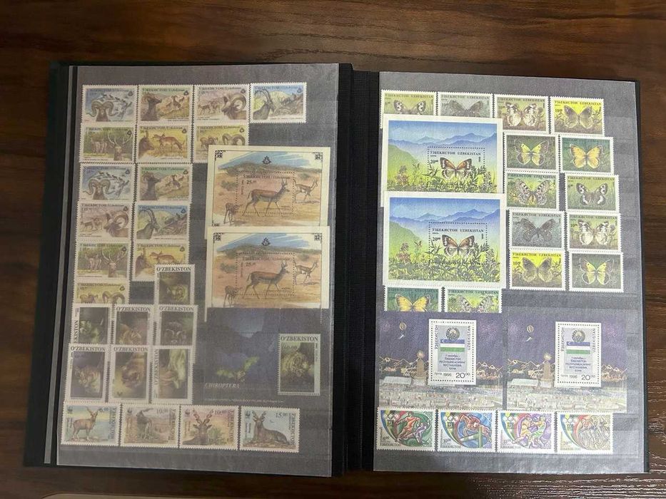 Альбом с почтовыми марками Узбекистана