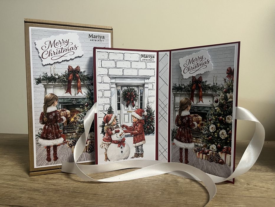 Картичка с място за послание и шоколад