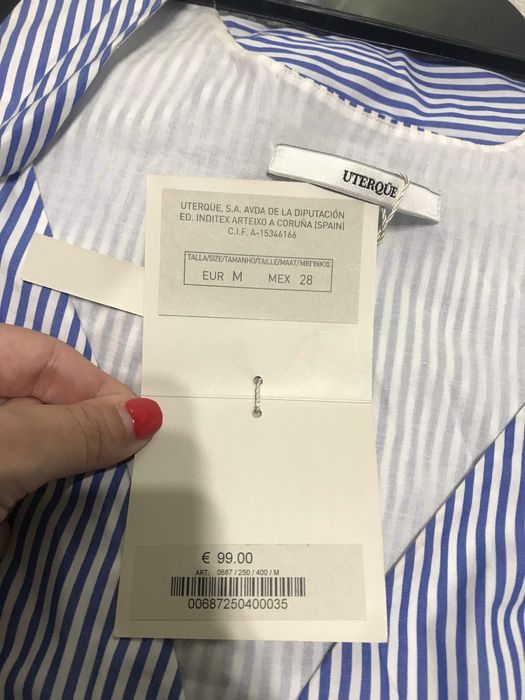 Rochie cu dungi uterque zara marime M rochie noua zara cu dungi M