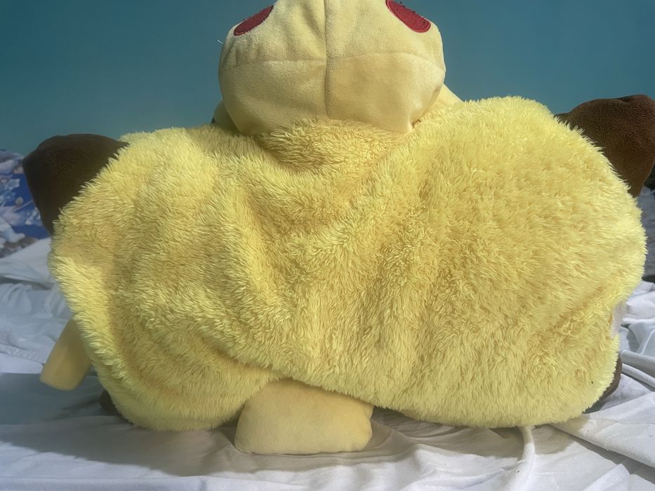 Pernă decorativă Pikachu pluș moale Pokémon Nintendo galbenă kawaii