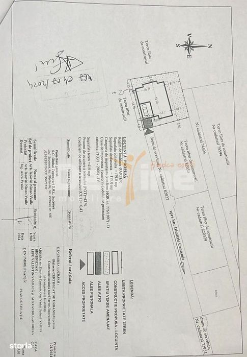 Teren intravilan cu fundatie - Strada Dimitrie Cantemir