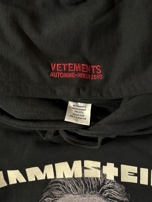 Hanorac Vetements FW18 x Rammstein "Sehnsucht"