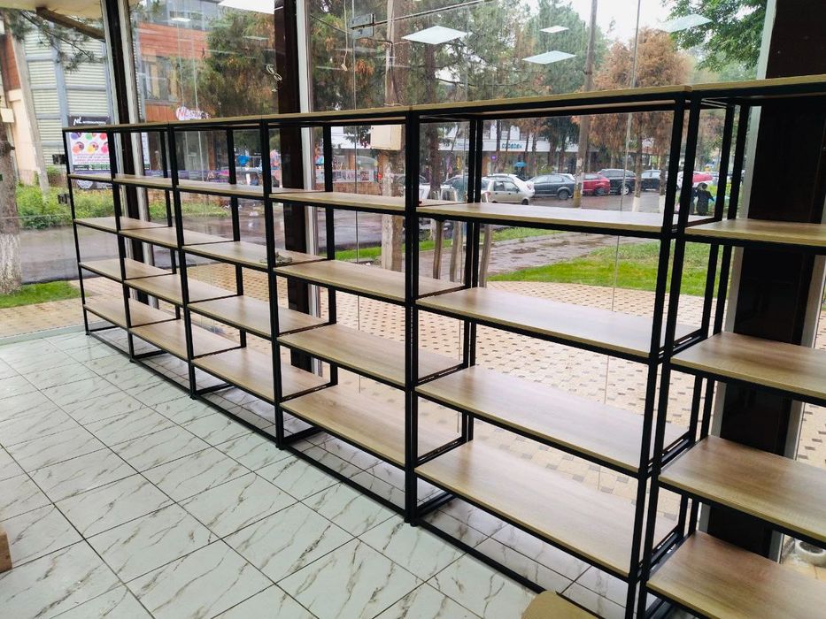 Омбор ва докон ускуналар , Темир стеллажи , савдо стелаж