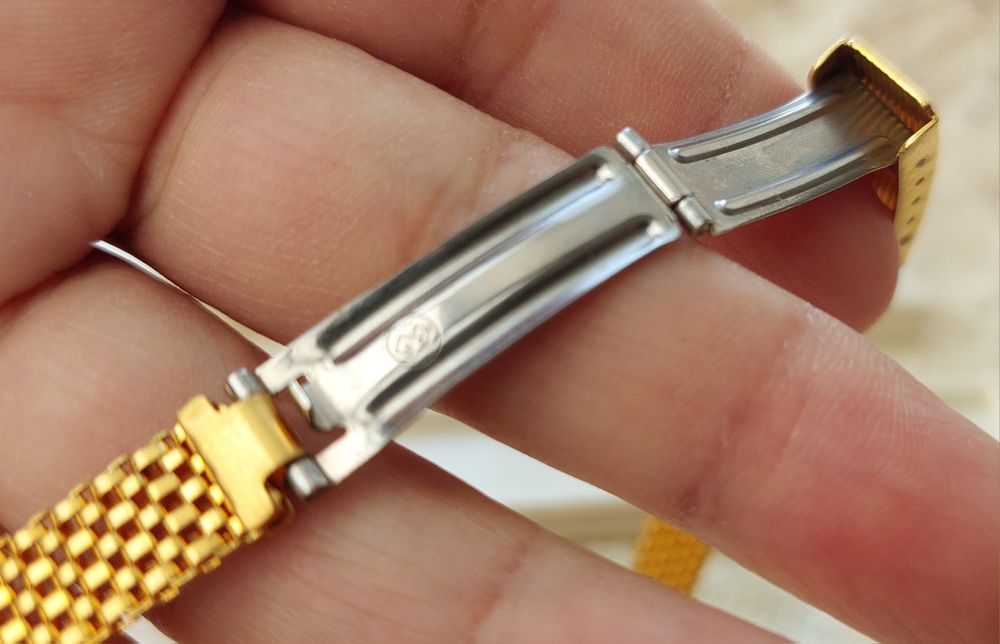 Позолоченный браслет для часов