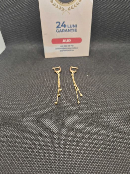 Cercei aur 14K 3.17g (50190.3 Ag11 piata Nicolina) mGarantie 2 ani!