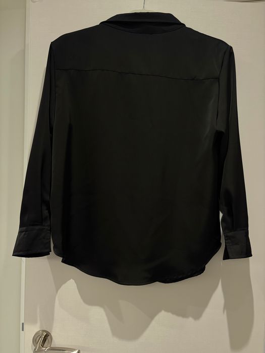 Черна сатенена риза Alexander Wang
