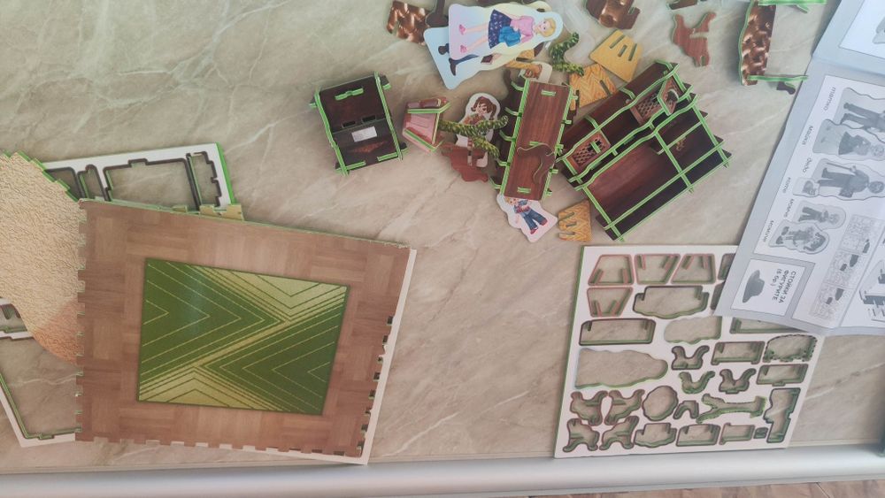 Къща - дневна 3d пъзел