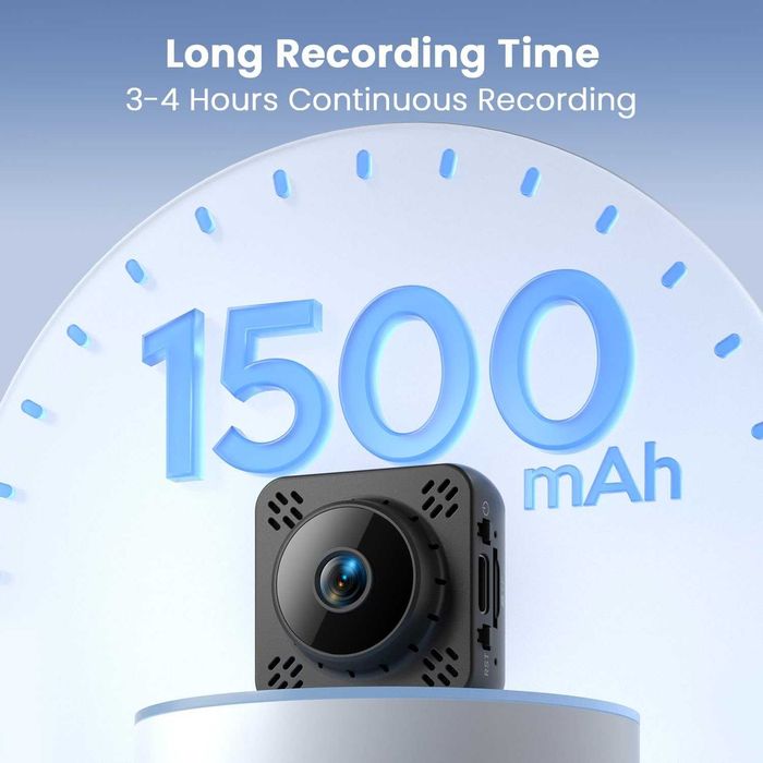 Мини камера, 2K Nanny Cam безжична с 1 година съхранение в облака