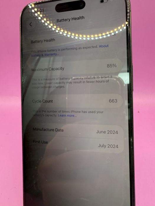 Iphone 15 Pro Max 256gb e sim •Matei Amanet Crangasi•2718