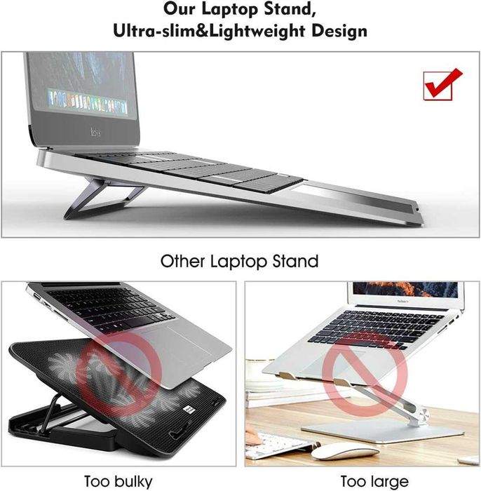 Suport Laptop Licheers - Ultra-subțire, Aluminiu, Design Invizibil