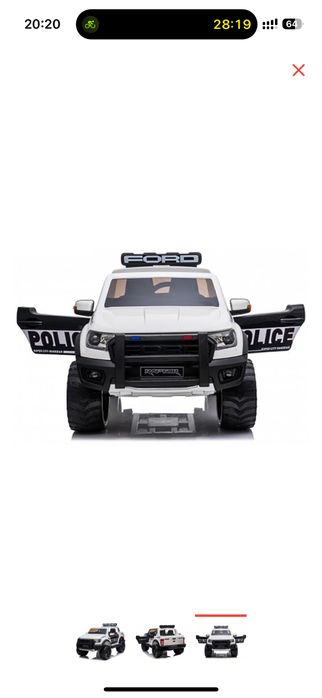 Электромашинка Ford raptor police