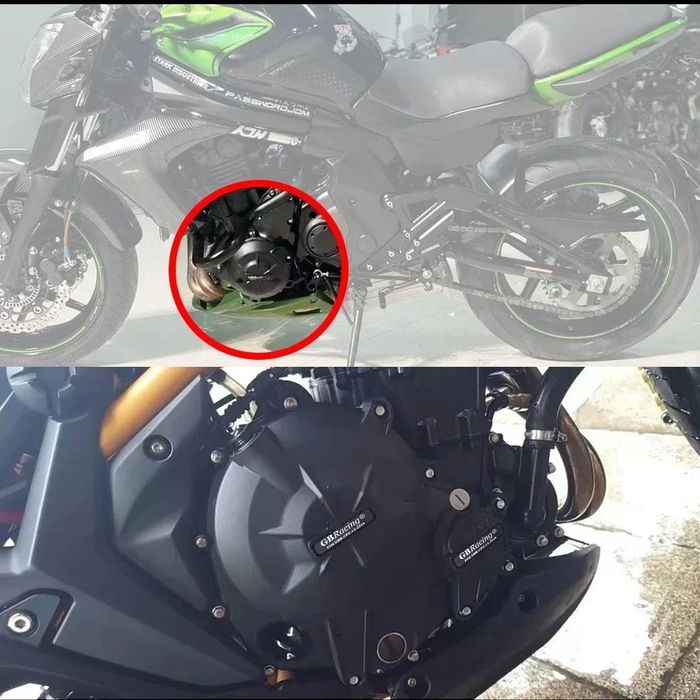 Протектори за двигател за Kawasaki ER-6F /  ER6N (модели от 2006 до 2016 г.)