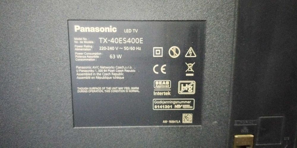 Panasonic Smart Tv TX-40ES400E