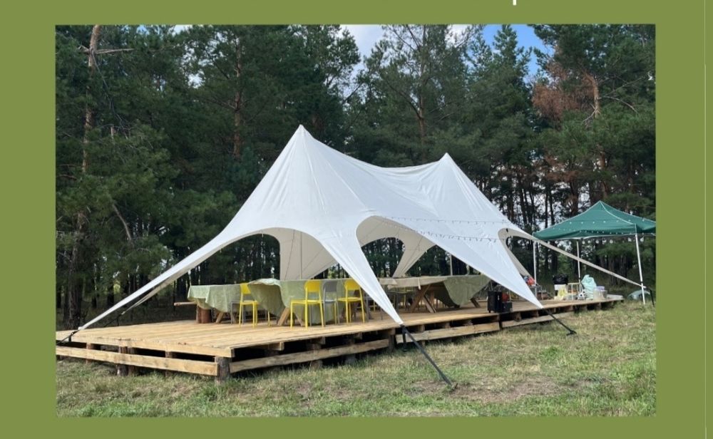 Отдых на природе в шатрах и юрте