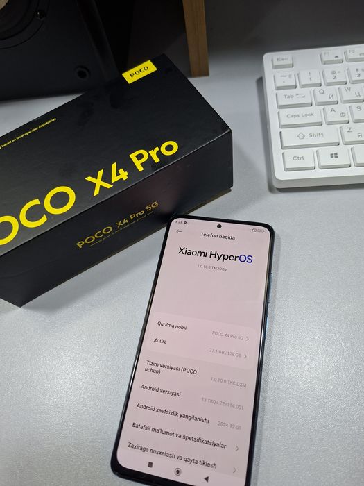 Poco X4 pro 5g 6/128 sotiladi.108mp.batareya 5020