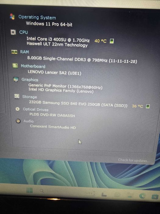 Laptop Lenovo G50-70