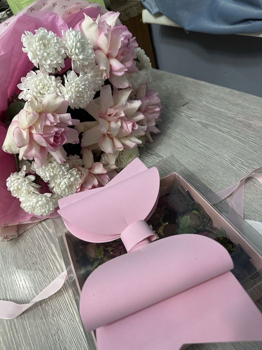 Необычный пышный букет