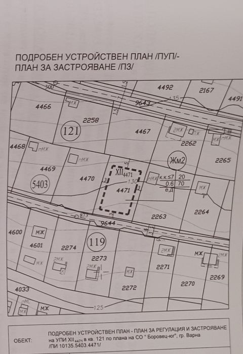 Парцел Боровец юг 685кв.м. ПУП