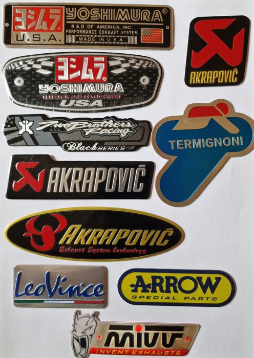 Stikere autoadezive aluminiu tobe moto