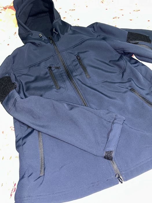 Синьо софтшел яке - мъжко