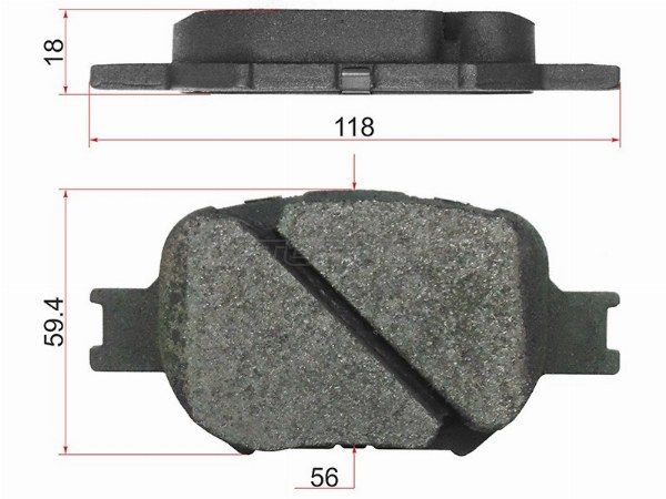 Колодки тормозные передние Toyota Caldina