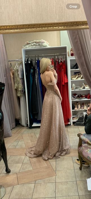 Бална рокля розово злато