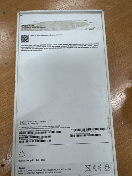 Iphone 16 pro 256