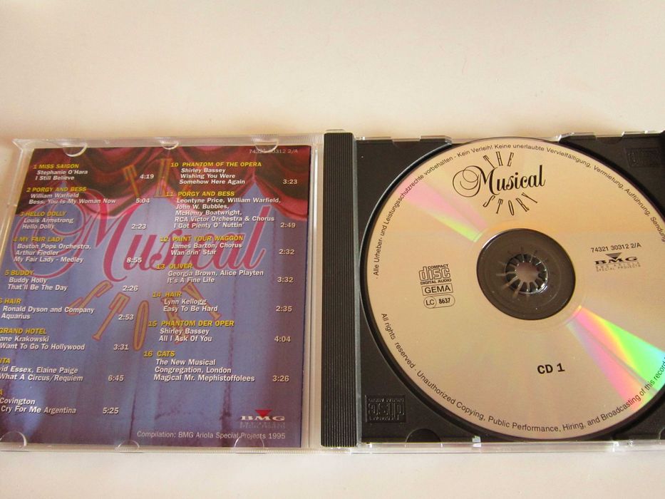 rar 3cd Musical Story - O'Hara,Liza Minnelli,Carreras,Armstrong 1995