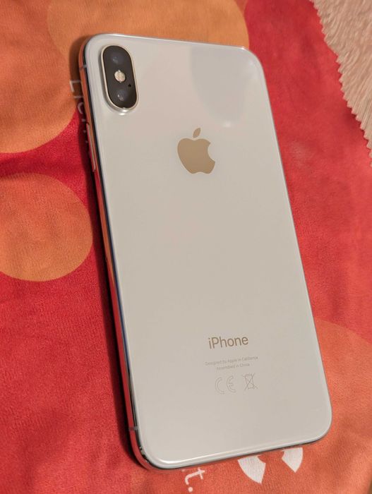 iPhone X Silver, 256 GB, stare perfectă + accesorii incluse