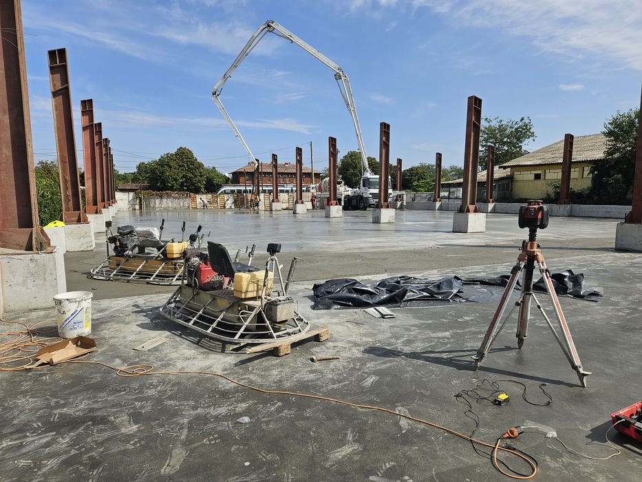 Beton finisat si elicopterizat mecanic