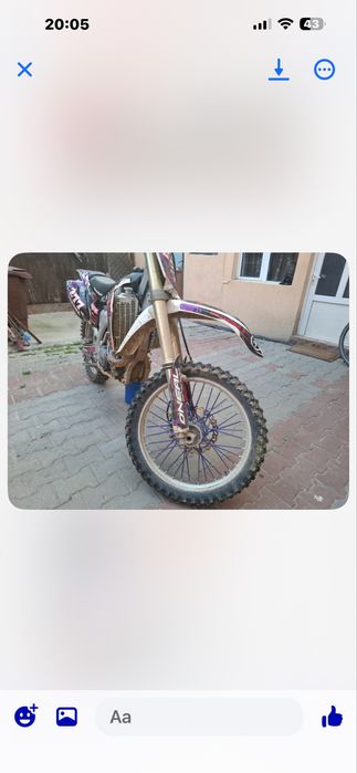 Cross yamaha yzf