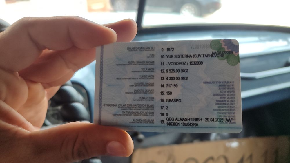 Zil Vodovoz 0 dan yigilgan 1973 tez sotiladi pul kk
