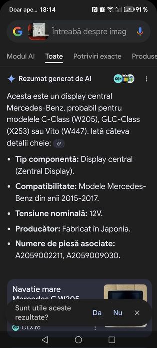 Display Mercedes Benz