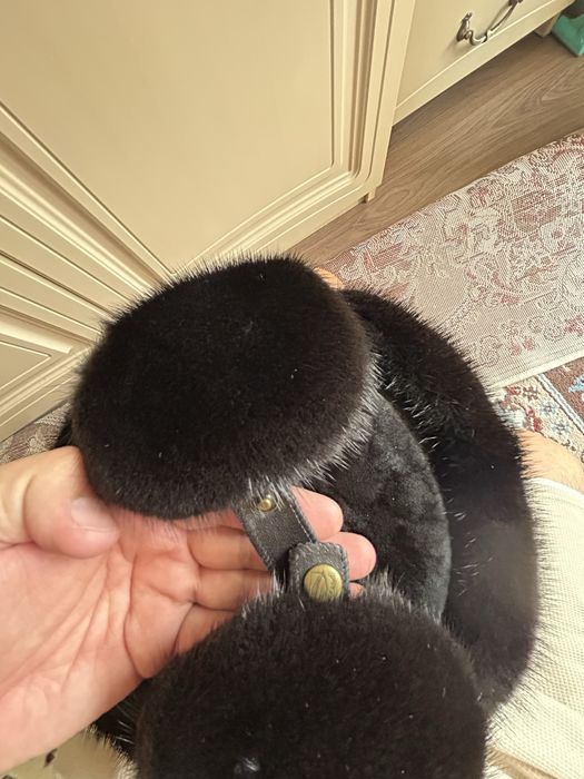 Норковая шапка ушанка