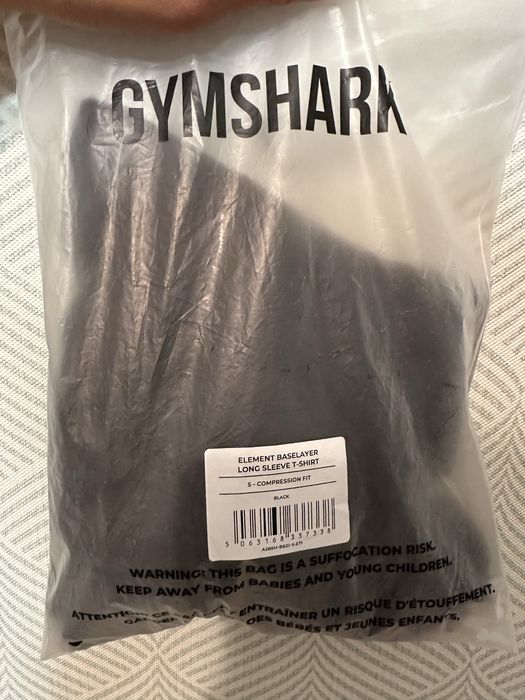 Gymshark Чёрный Лонгслив S