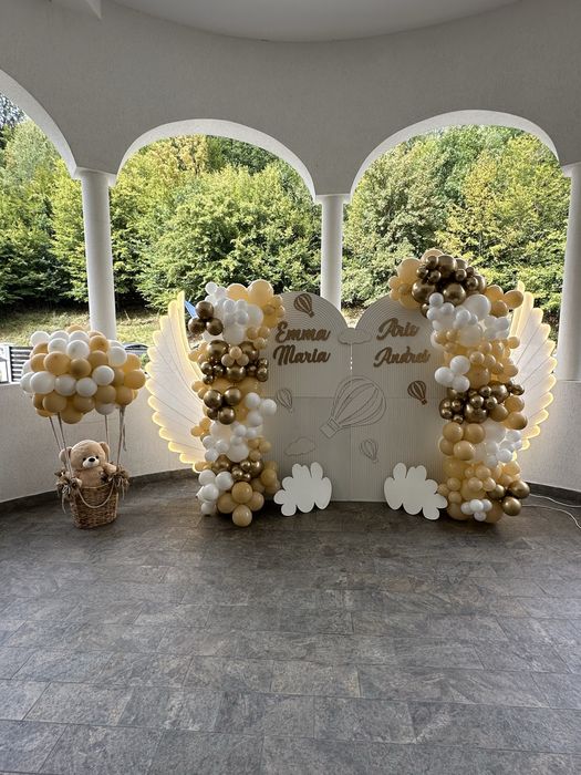 Arcada baloane/photocorner floral/oglinda foto/aranjament cristelnita