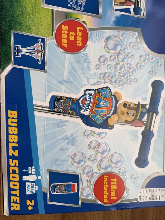 Trotineta Paw Patrol cu Baloane